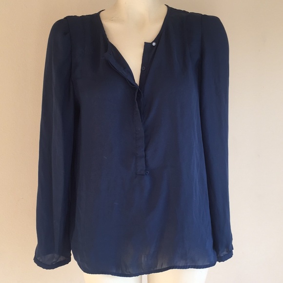 Tops - Navy blue Blouse Tiff by TI medium